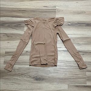 GAP Tan Long Sleeve Women's Top